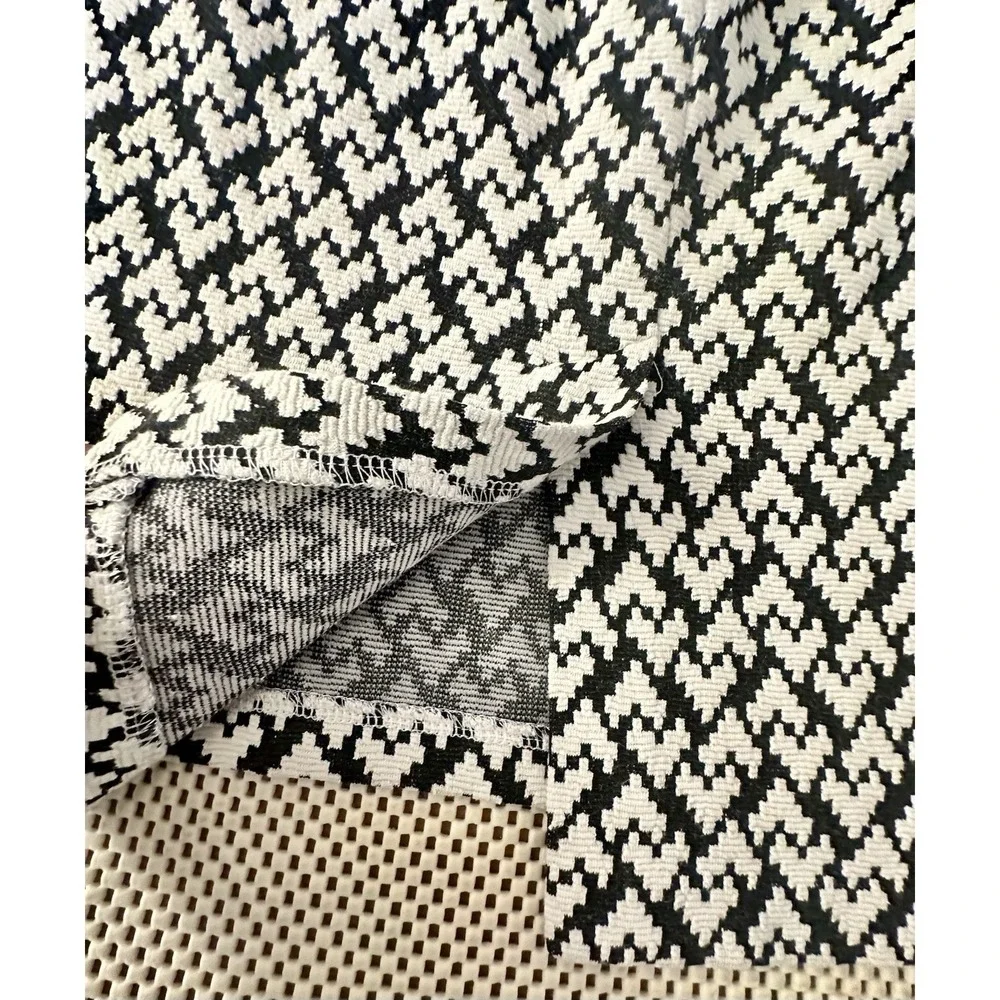 Republic Philosophy Pencil Skirt Straight Sz 6/8 Black/White Stretch Career Work